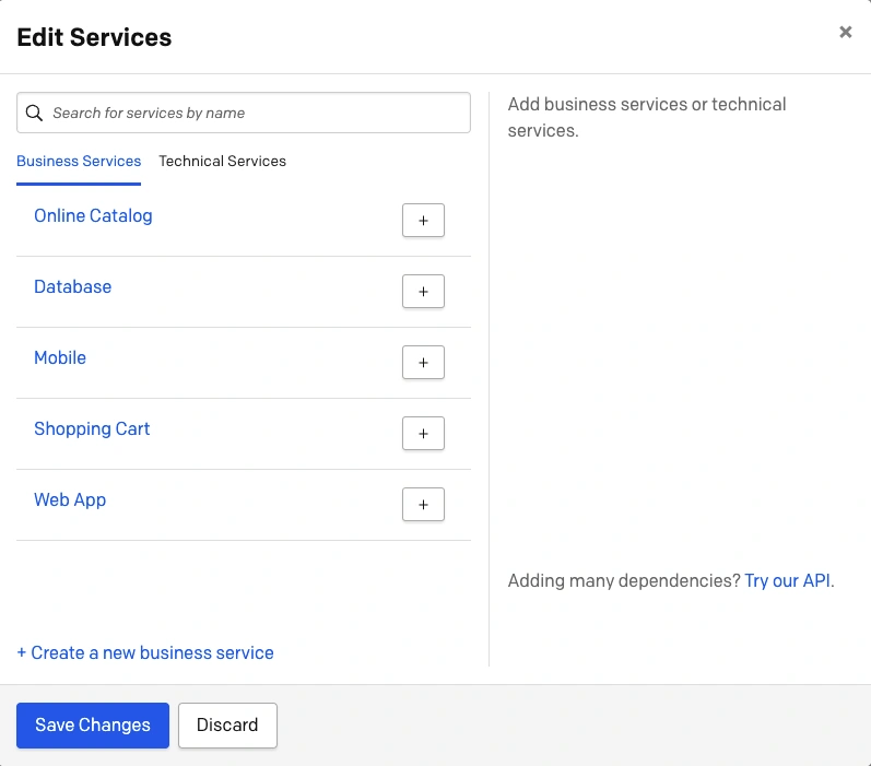 image1.png A screenshot of the PagerDuty web app showing how to edit service dependencies