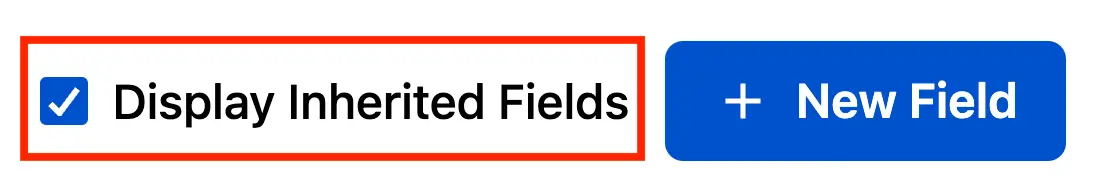 Display inherited fields